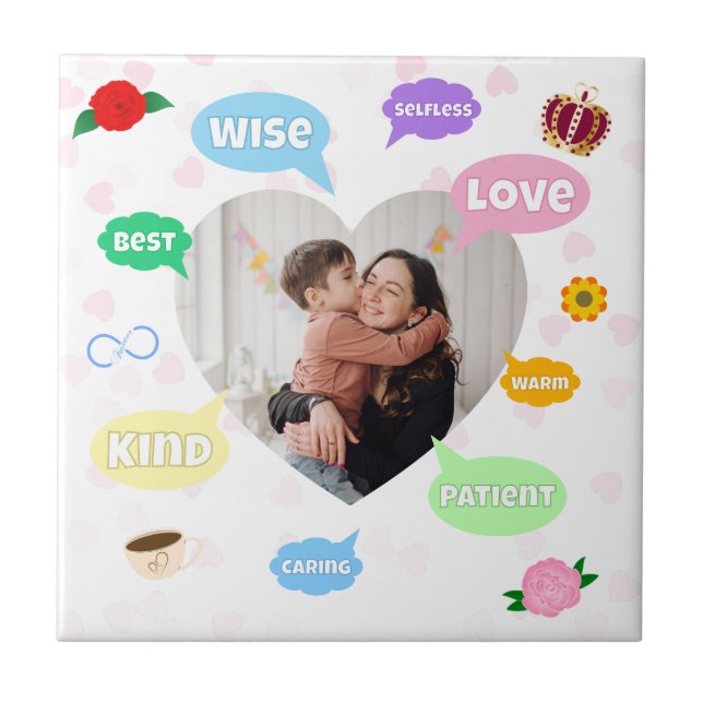 Nuvens de Palavras de Dia das Mães Melhor Mãe (Frente)