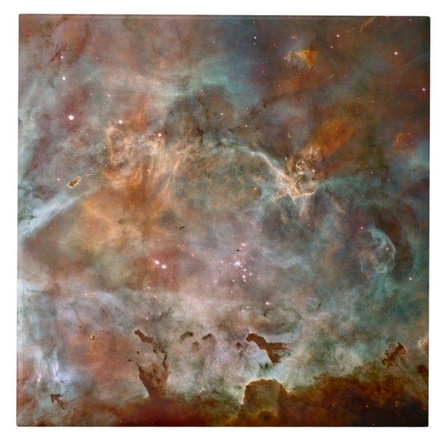 Nuvens escuras da Nebulosa de Carina Hubble Espaço (Frente)