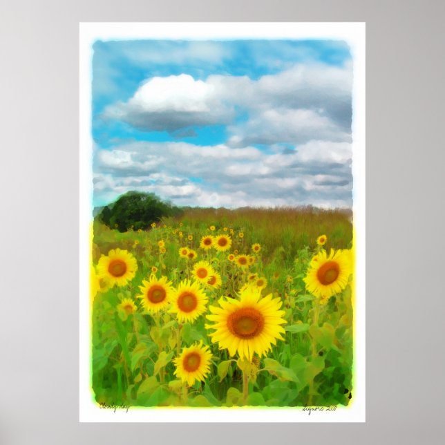 Nuvens hoje, poster (Frente)