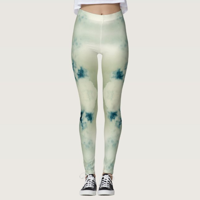 Nuvens Leggings femininas (Frente)