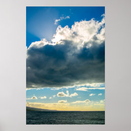 Nuvens Maui do poster oceano
