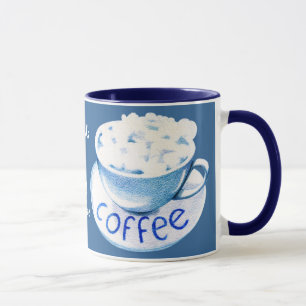 Nuvens na minha caneca de café