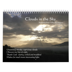 Nuvens No Calendário Do Céu