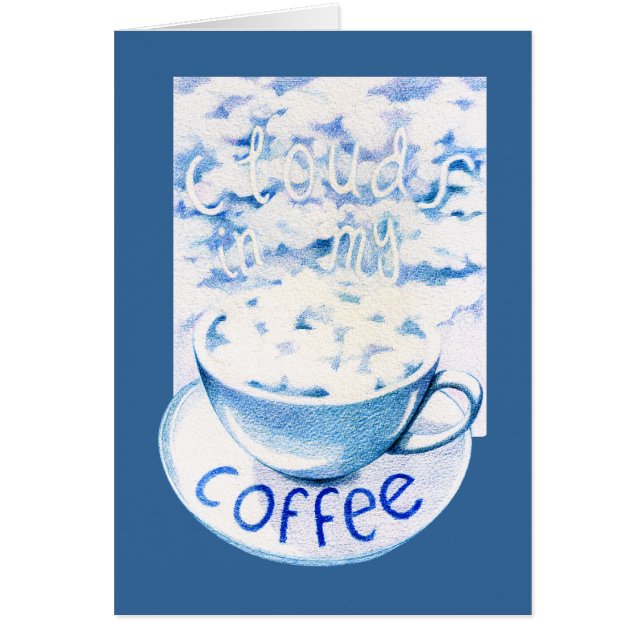 Nuvens no meu Cartão de Café (Frente)