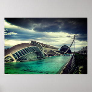 Nuvens sobre a Poster de Valência