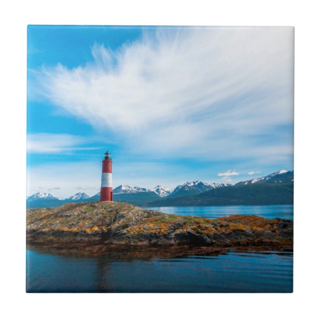 Nuvens sobre farol perto de Ushuaia, Argentina (Frente)