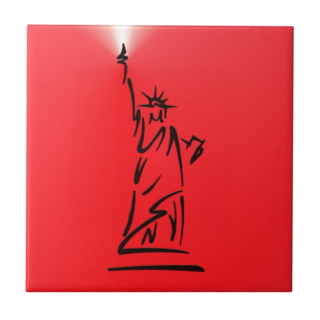 NY Lady Liberty Vermelha (Frente)