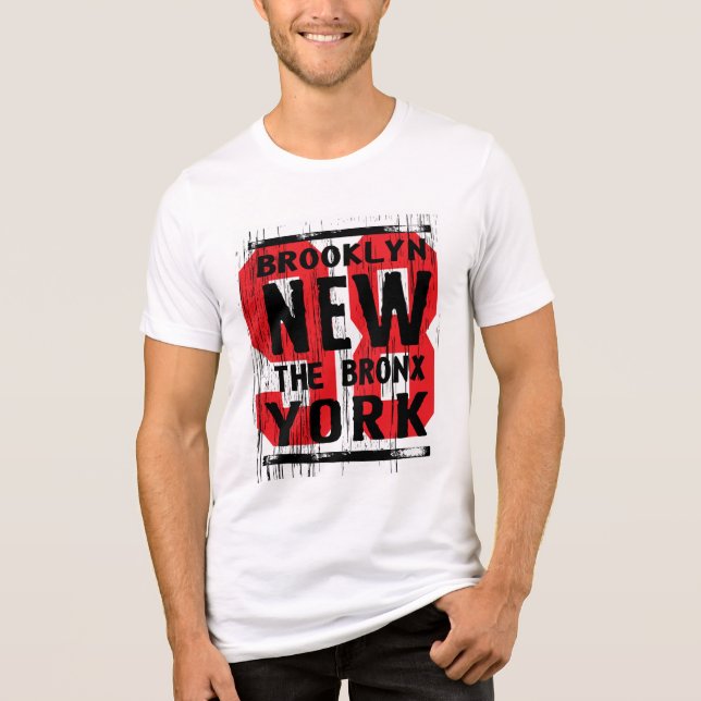 NYC Boroughs Grit Tee - Estilo Urbano Negrito (Frente)