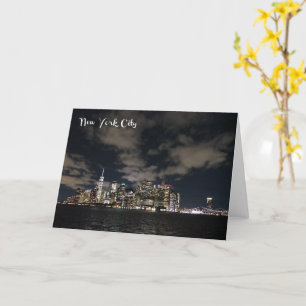 NYC Night Skyline - Cartão H