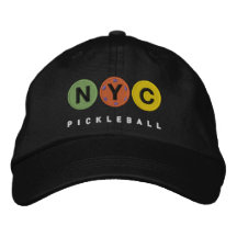 NYC Pickleball EMBROIDEREM boné escuro v2