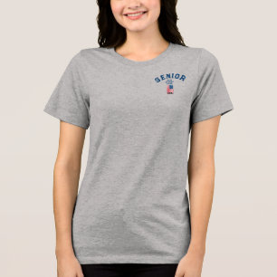 NYC Skyline American Flag Year T-Shirt do Mais vel