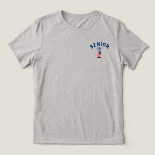 NYC Skyline American Flag Year T-Shirt do Mais vel