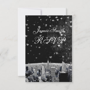 NYC Skyline nº 2 Black WhHeart RSVP
