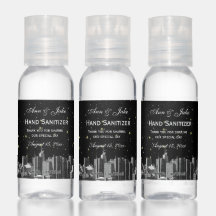 NYC Wide Skyline Etch BW Black BG