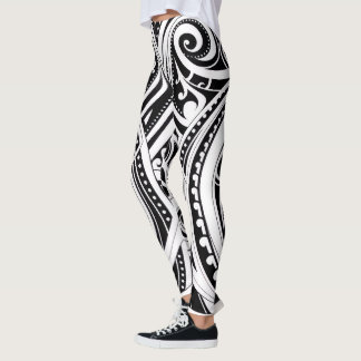 NZKULTURE treinador leggings Single Māori design