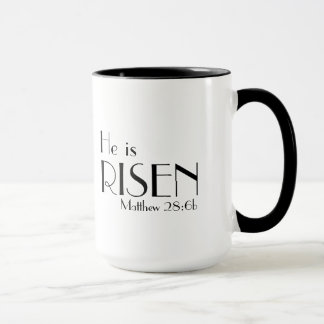 O 28:6 b de Matthew é caneca aumentada do verso da