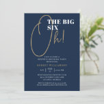 O 60º Convite Azul Surpresa de Aniversário<br><div class="desc">Blue The Big 60th Surprise Birthday Invitation Os seus convidados saberão que esta será uma festa especial apenas olhando para este convite! Este design apresenta um fundo azul e uma tipografia divertida.</div>