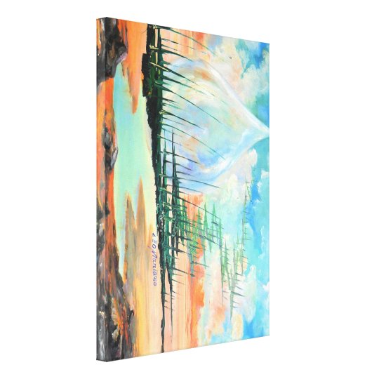 O ABSTRATO ESTRANGEIRO pelo artista de Leomariano Impressão Em Canvas