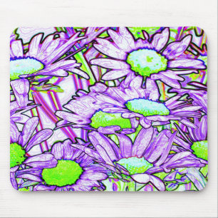 O abstrato floresce Mousepad