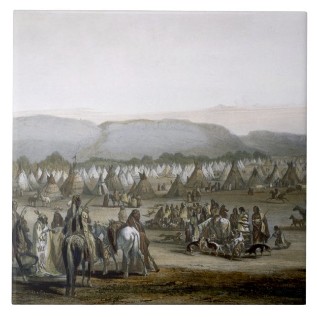 O acampamento dos indianos de Piekann, chapeia 43 (Frente)