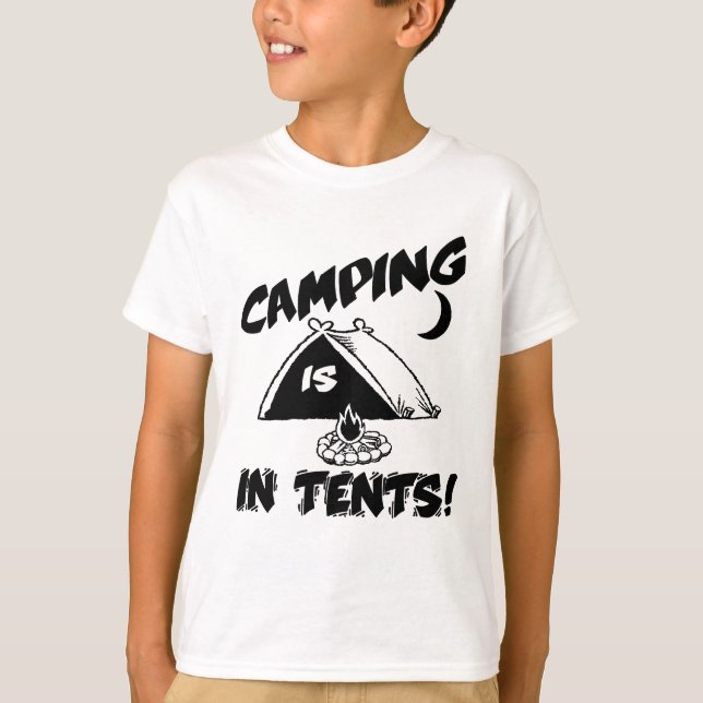 O Acampamento Está Na Camisa De Tendas (Frente)