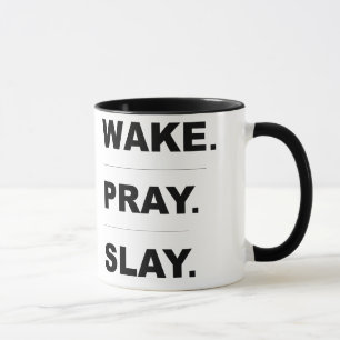 O "acordar Pray massacra" a caneca