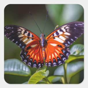 O adesivo da borboleta mostra lindas cores