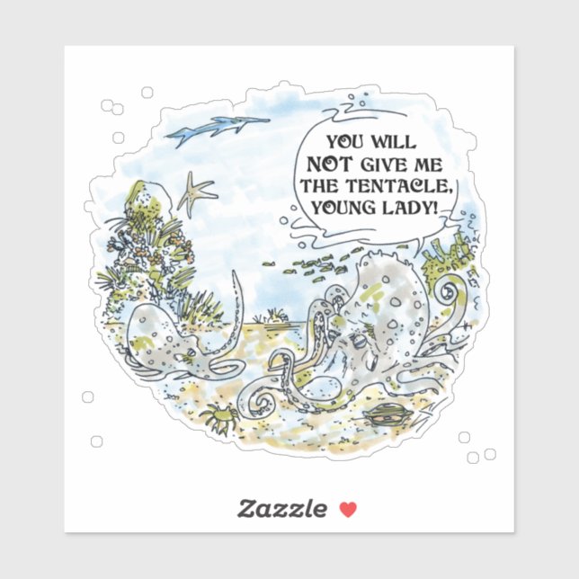 O adesivo de contorno do Tentacle (Folha)