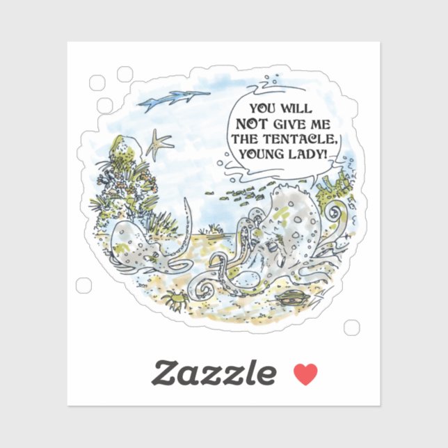 O adesivo de contorno do Tentacle (Folha)