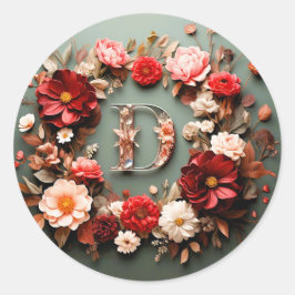 O adesivo de envelope letra D