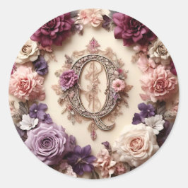 O adesivo de envelopes Q - Letra