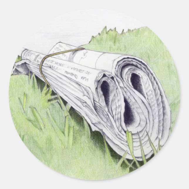 O adesivo de notícias (Frente)