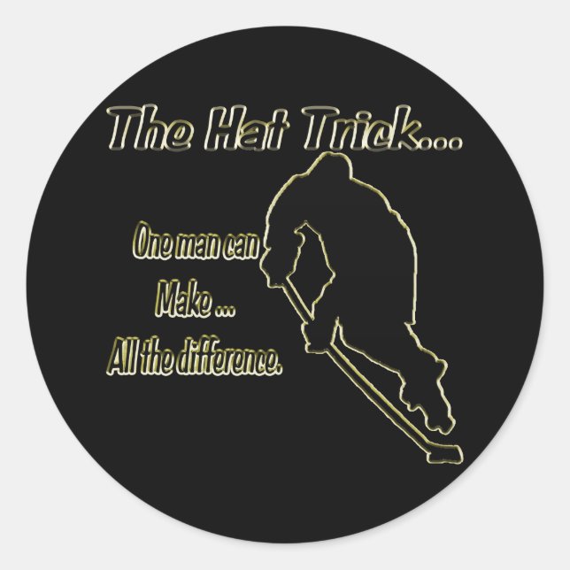 O adesivo de truque de chapéu (Frente)