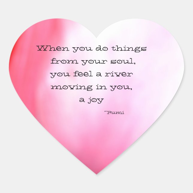 O adesivo do coração da Alma (Frente)