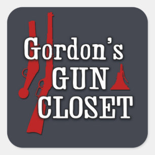 O adesivo do Gordon's Gun Closet