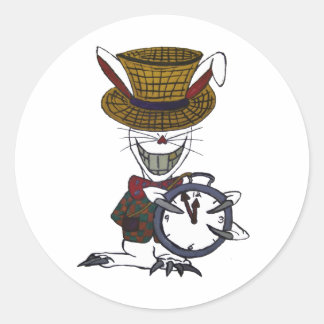 O adesivo do logotipo branco do coelho