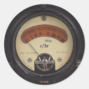 O adesivo do Raytheómetro do Professor Temple