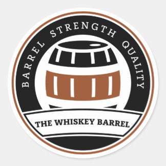 O adesivo Whiskey Barrel Round