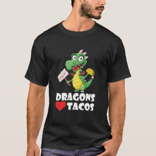O adulto da camisa do Tacos do amor dos dragões