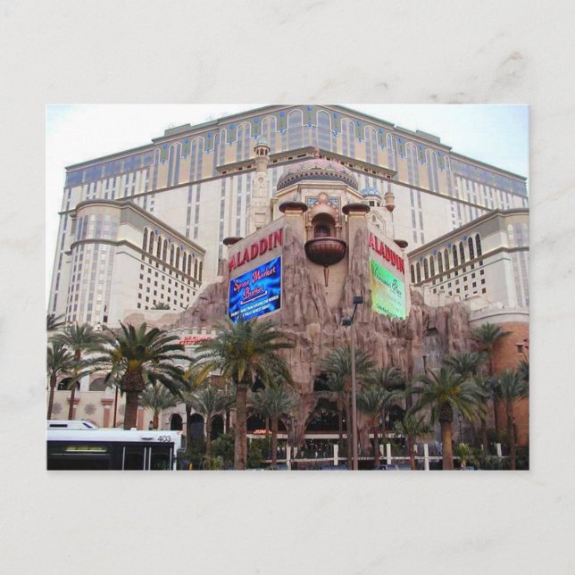 O Aladdin, cartão de Las Vegas (Frente)