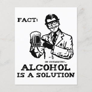 O álcool é uma solução na química retro