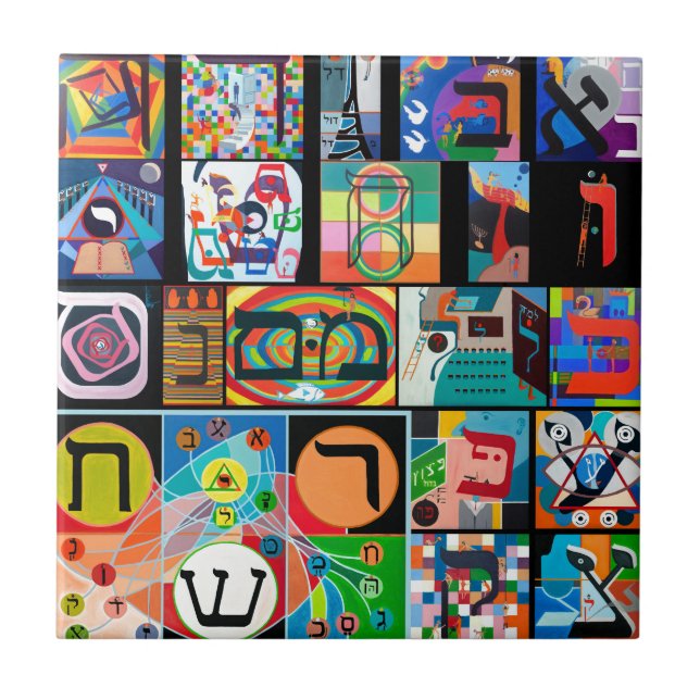 O alfabeto hebreu - alephbet (Frente)