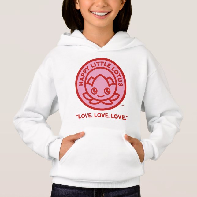 O Amar Hoodie para as raparigas. (Frente)