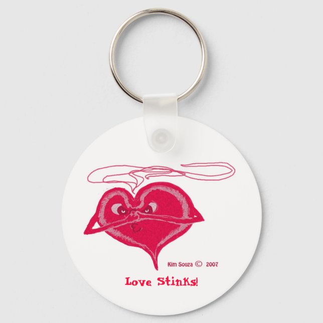 O Amor Cheira! Chaveiro (Frente)