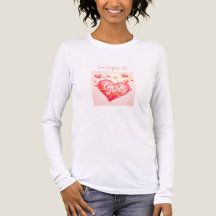 O Amor Conquista Tudo – Camiseta Manga Longa Femin