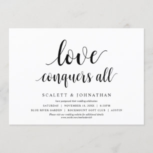 O amor conquista tudo, cartão de mudança de data d