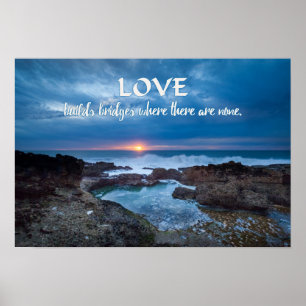 O amor constrói o poster das pontes