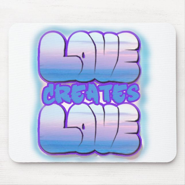O amor cria o mousepad bonito do presente do amor (Frente)