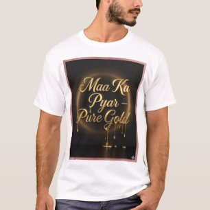 O Amor da Mãe é Ouro Puro - Camiseta de Luxo Gotej