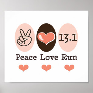 O amor da paz funciona o meio poster da maratona